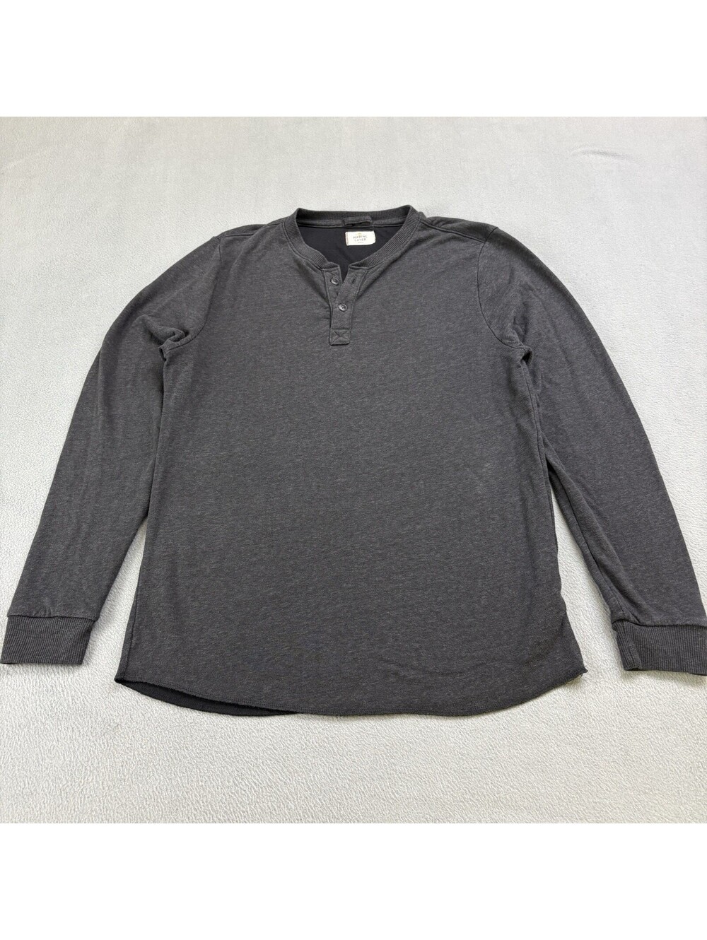 Marine Layer Henley Long Sleeve Shirt Size Small Gray